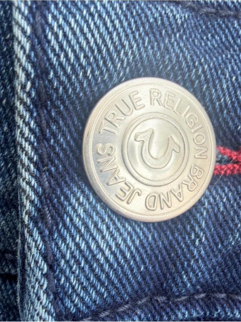 $164 True Religion Men’s Ricky SN Flap Straight Denim Jeans Size 36 X 32 NWT